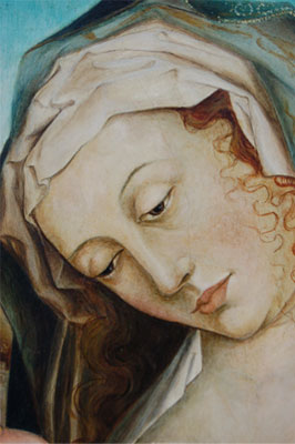 Renesansowa Madonna niderlandzka - fragment